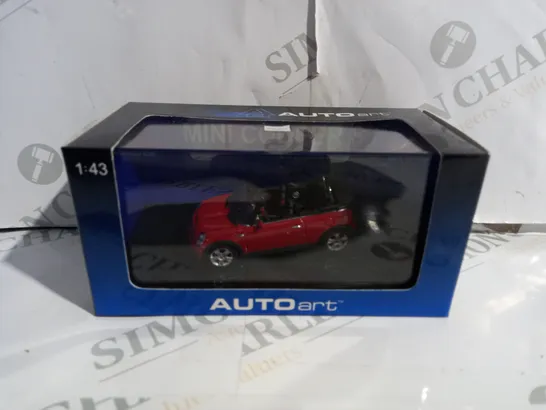 BOXED MINI COOPER S CABRIOLET -54849- AUTOART 1:43 SCALE