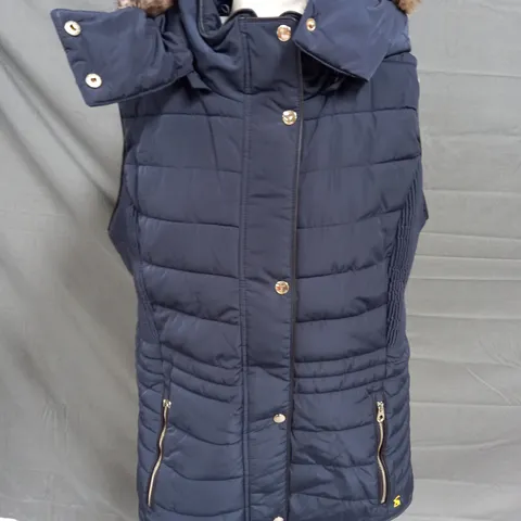 JOULES MELFORD PADDED GILET IN MARINE NAVY SIZE 18