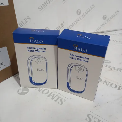 LOT OF 2 HALO RECHARGEABLE HAND WARMER 