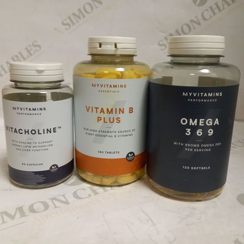 LOT OF 3 MYVITAMINS VITAMIN PACKS (APPROXIMATELY 350 TOTAL)