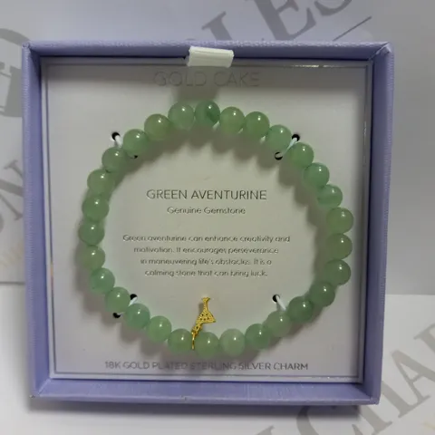 GOLDCAKE SHOP GREEN ADVENTURINE BEAD BRACELET