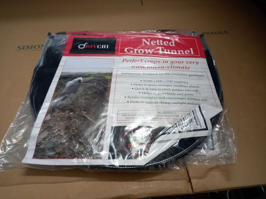 LOT OF 2 DIVCHI NETTED GROW TUNNELS - 300X45X45CM