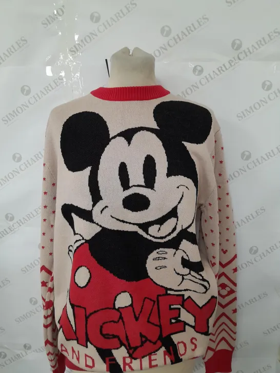 DISNEY CHRISTMAS JUMPER MICKEY AND FRIENDS SIZE S | M 