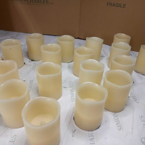 LOT OF APPROX. 15 BATTERY POWERED DECORATIVE CANDLES 
