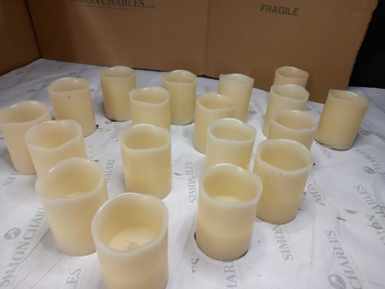 LOT OF APPROX. 15 BATTERY POWERED DECORATIVE CANDLES 
