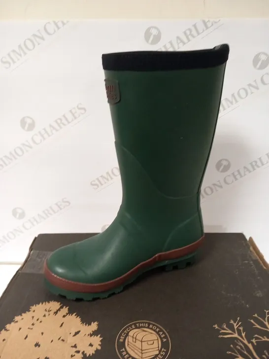 BOXED THE WARM WELLY COMPANY GREEN CHILDREN'S SIZE 13