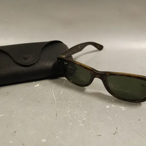 RAY-BAN TORTOISE SHELL DEIGN SQUARE FRAME SUNGLASSES 