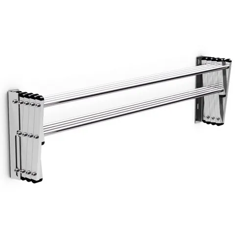BOXED COSTWAY SPACE-SAVING ACCORDION EXPANDABLE TOWEL RACK WITH 8 RODS LARGE CAPACITY (1 BOX)