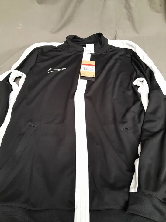 NIKE DRI FIT BLACK ZIP UP JACKET - LARGE