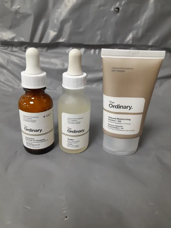 THE ORDINARY SKIN CARE GIFT SET TO INCLUDE SERUM 30ML, MOISTURISING CREAM 30ML AND EMULSION 30ML