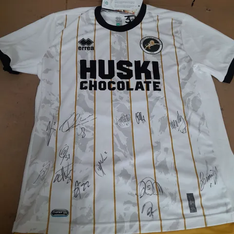 SIGNED MILLWALL FC AWAY SHIRT SIZE M