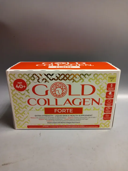 GOLD COLLAGEN FORTE LIQUID FOOD SUPPLEMENT 10 X 50ML GLASS BOTTLES