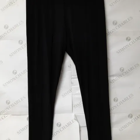 KIM & CO LADIES BLACK TROUSERS WITH ELASTICATED WAIST SIZE L