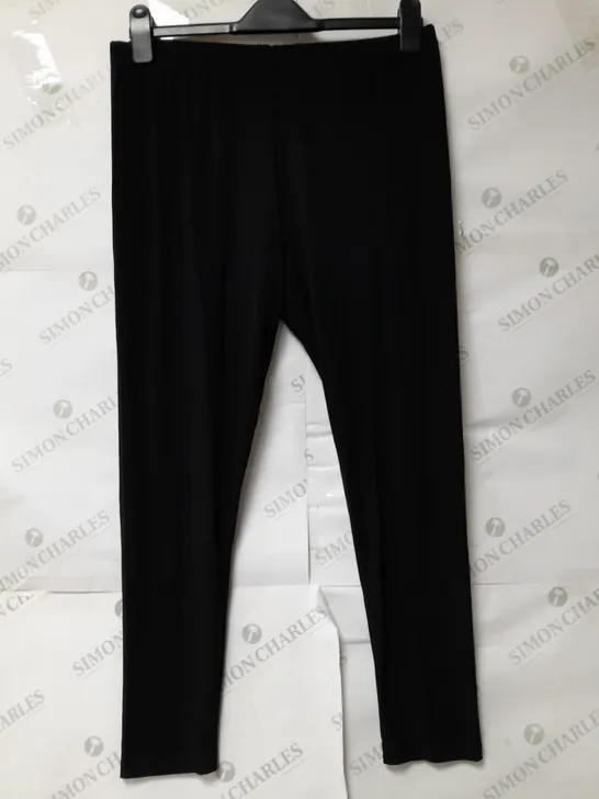 KIM & CO LADIES BLACK TROUSERS WITH ELASTICATED WAIST SIZE L