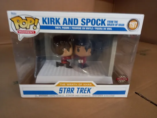 BOXED POP MOMENTS KRK AND SPOCK FROM THE WRATH OF KHAN VINYL FIGURINE - 1197