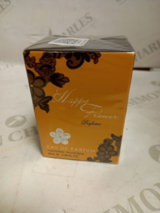 BOXED AND SEALED HAPPY FLOWER PERFUME EAU DE PARFUM 60ML