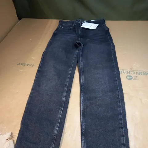 PULL&BEAR BLACK DENIM  JEANS SIZE UK SIZE 8