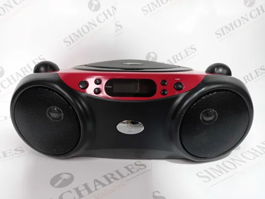 BOXED BLUETOOTH CD BOOMBOX WITH FM RADIO