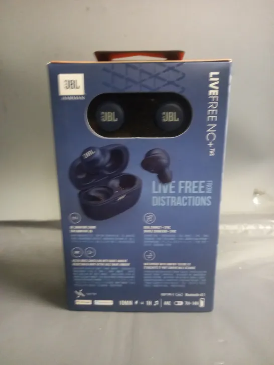 BRAND NEW JBL LIVEFREE NC+TWS EARBUDS - BLUE