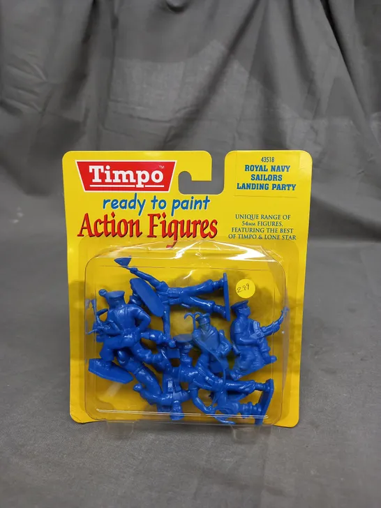 TIMPO READY TO PAINT ACTION FIGURES - ROYAL NAVY SAILORS LANDING PARTY - 43518