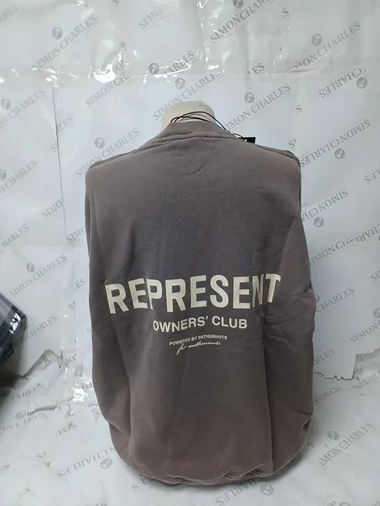 REPRESENT OWNERS CLUB SWEATER - FOG- LARGE 