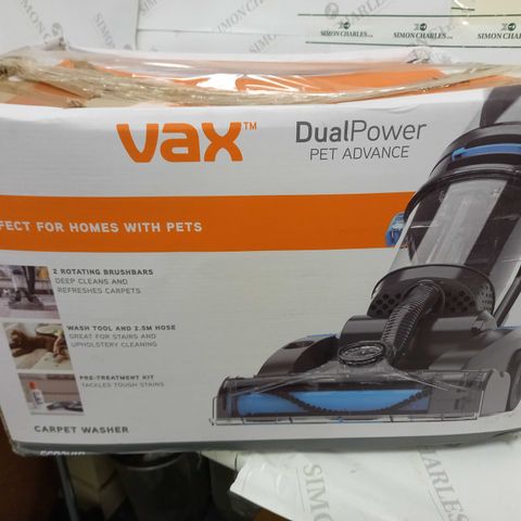 VAX ECR2V1P DUAL POWER PET ADVANCE CARPET CLEANER