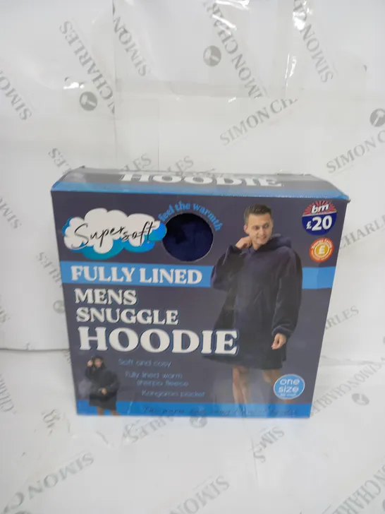 BOXED SUPER SOFT FULLY LINED MENS SNUGGLE HOODIE 