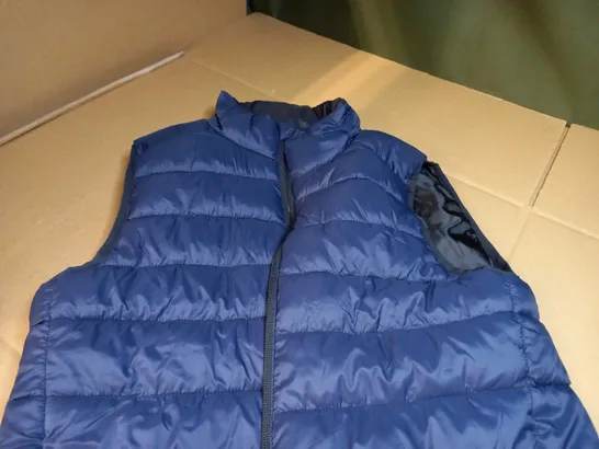 DESIGNER NAVY PADDED GILET - SMALL