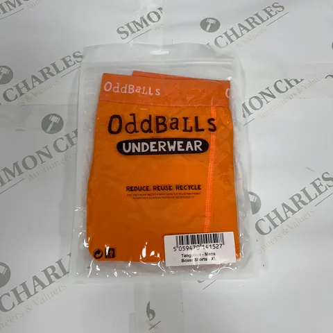 ODDBALLS UNDERWEAR BOXER SHORTS IN TANGERINE SIZE XL