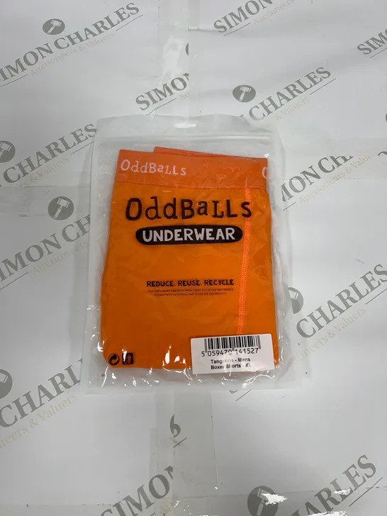 ODDBALLS UNDERWEAR BOXER SHORTS IN TANGERINE SIZE XL