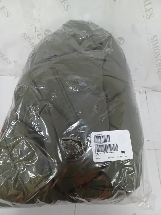 CENTIGRADE PADDED COAT WITH DETACHABLE SLEEVES IN DARK GREEN - 3XL