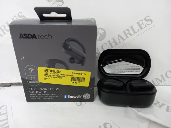 BOXED BLUETOOTH TRUE WIRELESS OVER-EAR AIRBUDS WITH CHARGING CASE