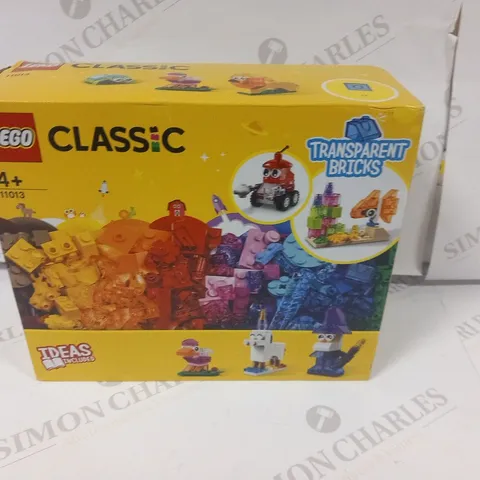 BOXED LEGO CLASSIC 11013 TRANSPARENT BRICKS