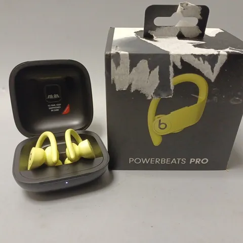 BOXED POWER BEATS PRO IN YELLOW