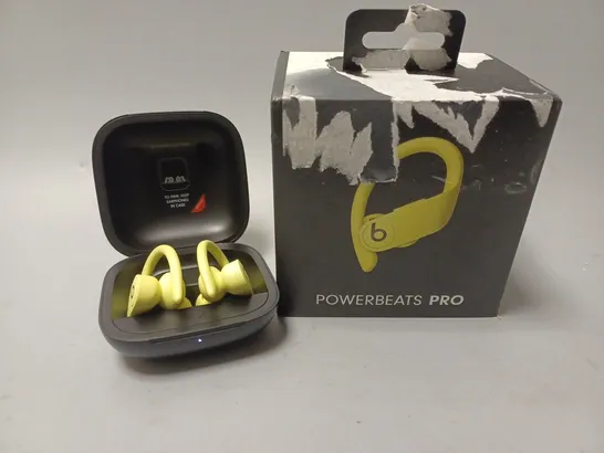 BOXED POWER BEATS PRO IN YELLOW