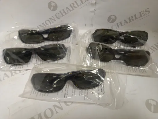 LOT OF 5 PAIRS OF POLICE SUNGLASSES