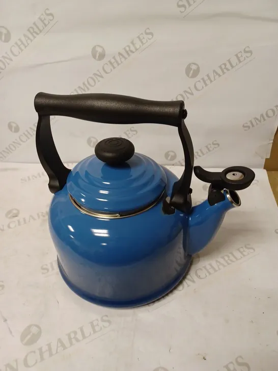 LE CREUSET TRADITIONAL STOVE-TOP KETTLE BLUE