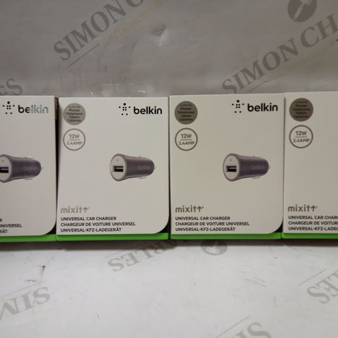 LOT OF APPROX 10 BELKIN UNIVERSAL CAR CHARGERS