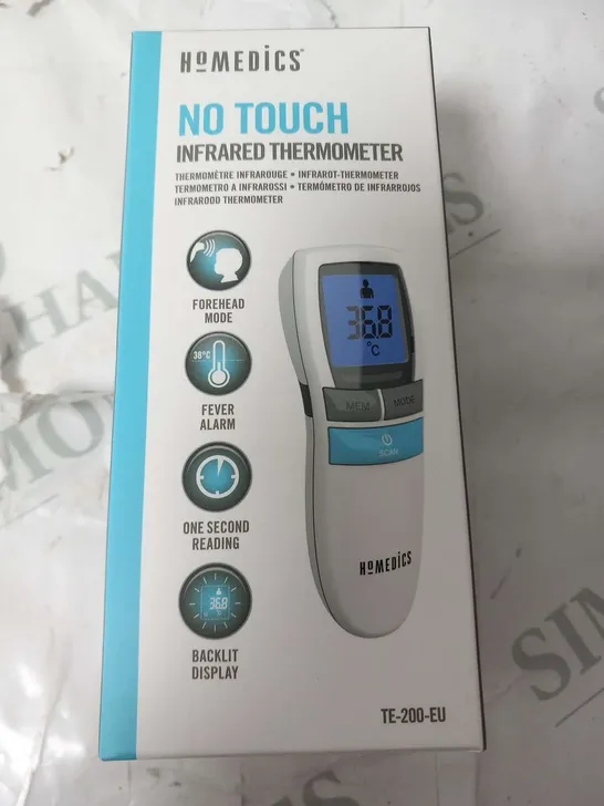 APPROXIMATELY 25 BRAND NEW HOMEDICS NO TOUCH INFRARED THERMOMETER TE-200-EU