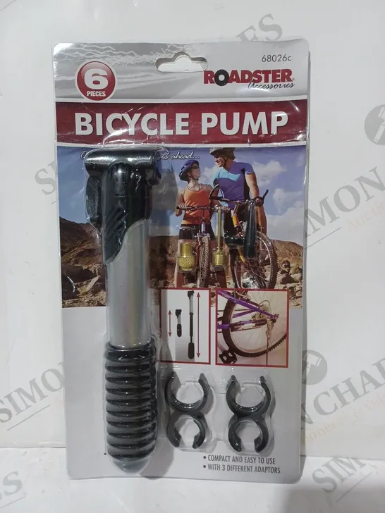 ROADSTER ACCESSORIES 6 PIECE BICYCLE PUMP