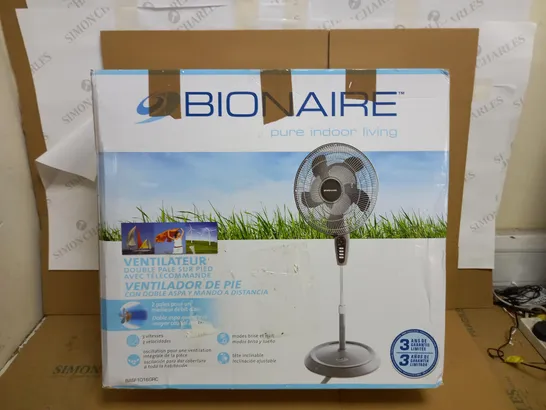 BIONAIRE DOUBLE BLADE STAND FAN 