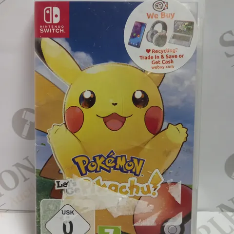 NINTENDO SWITCH POKEMON LETS GO PIKACHU GAME