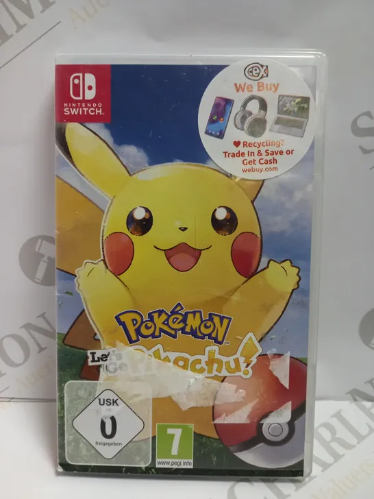 NINTENDO SWITCH POKEMON LETS GO PIKACHU GAME