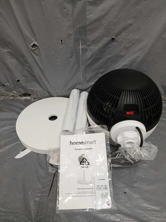 BOXED HOMESMART PORTABLE FAN HEATER IN WHITE/BLACK