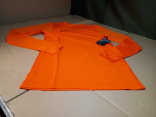 NIKE DRI-FIT VIBRANT ORANGE BASE LAYER - SMALL