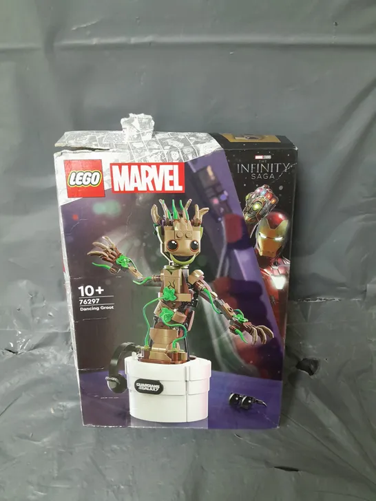 BOXED EGO MARVEL DANCING GROOT BUILDABLE TOY SET 76297 RRP £29.99