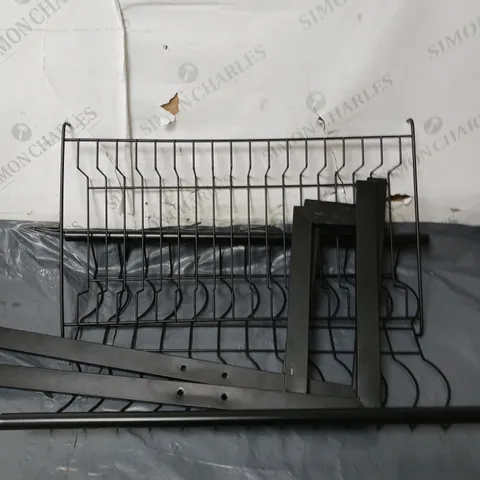 BOXED DESIGNER STAINLESS STEEL ADJUSTABLE SINK RACK 