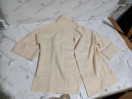 MARLA WYNE BEIGE CARDIGAN SIZE SMALL