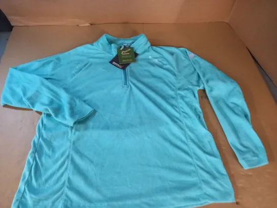 REGATTA QUARTER ZIP TOP IN LIGHT GREEN - UK 20