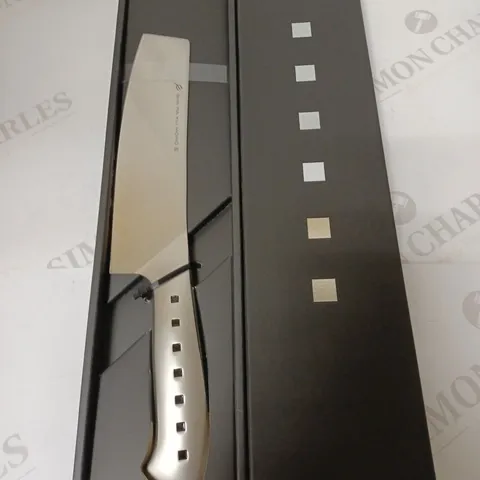 BOXED SHA RA KU MONO MOLYBDENUM VANADIUM STEEL 18-8 STAINESS STEEL FJ-12 18.5CM NAKIRI KNIFE